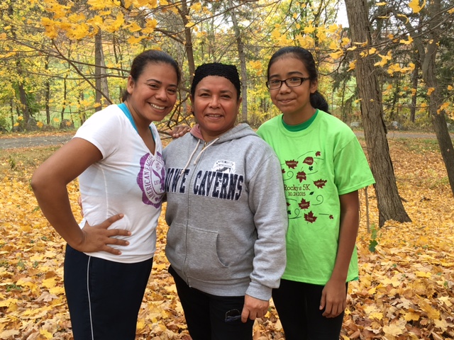 3 generations: Yvette, her mother, and grandmother all did the workout!